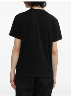 comme des garçons play t-shirt mant-shirt logo print red heart - axt112051 black