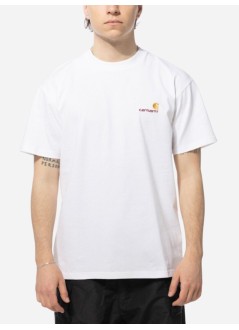 carhartt t-shirt mans/s american script t-shir - i029956 02xx