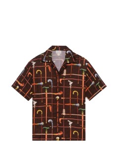 drôle de monsieur shirt manchemise cannes - ksh230vi033bn brown