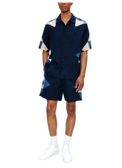 a.p.c. short pant manshort connor - cohoph10011 iai indigo