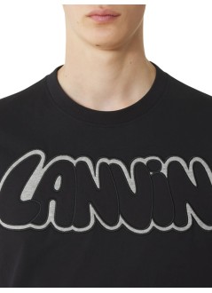 lanvin camiseta hombre embroidered logo t-shirt - rmts0012j313p26 10