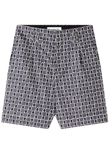 lanvin pantalon corto hombre printed shorts with patch pocket - rmtr01206282p26 b110