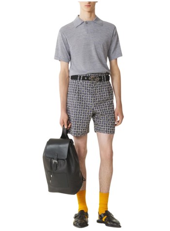 lanvin pantalon corto hombre printed shorts with patch pocket - rmtr01206282p26 b110 2
