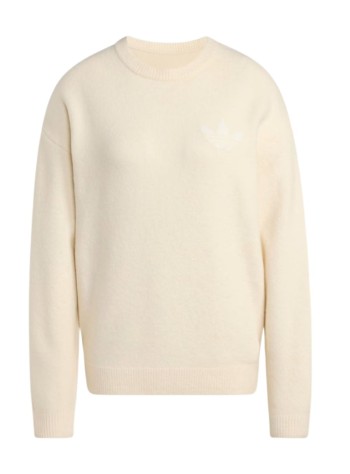 adidas originals sudadera mujer knitted sweater - kf2339 wonder white