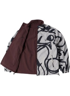 by parra sudadera hombre freak scene reversible track top - 55215 grey