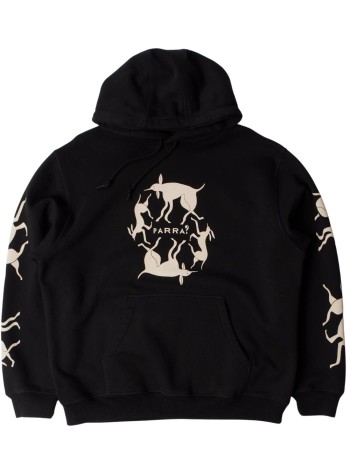 by parra sudadera hombre non grand cafe hooded sweatshirt - 55230 black