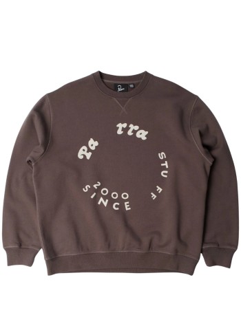 by parra sudadera hombre gasoline crew neck sweatshirt - 55236 brown