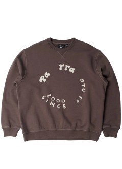 by parra sudadera hombre gasoline crew neck sweatshirt - 55236 brown