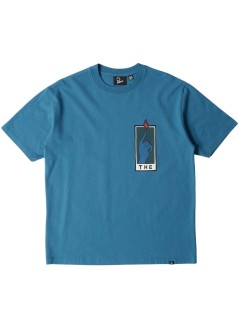 by parra camiseta hombre hands of time t-shirt - 55285 blue