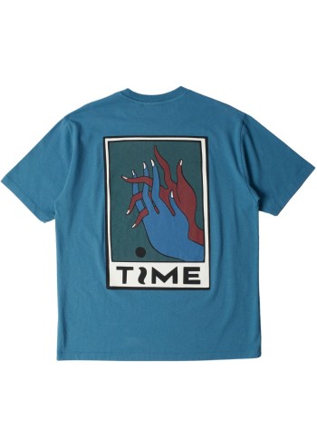 by parra camiseta hombre hands of time t-shirt - 55285 blue 2