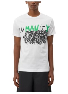 comme des garçons shirt camiseta hombre mens t-shirt knit - fqt030s26 white