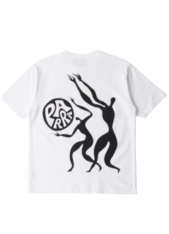 by parra camiseta hombre play ball t-shirt - 55270 white