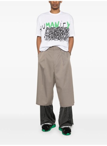 comme des garçons shirt t-shirt manmens t-shirt knit - fqt040s26 white 2