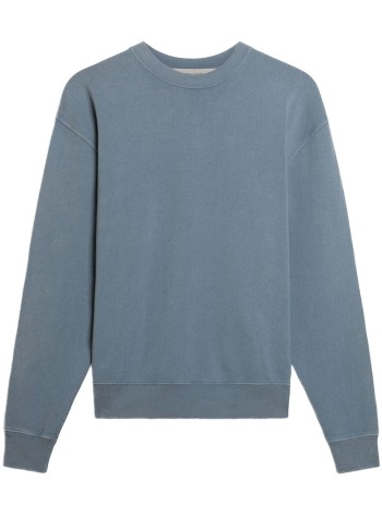 golden goose sudadera hombre boxi sweatshirt faded cotton fleece logo patch - gup01872p001772 50813