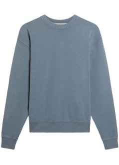 golden goose sudadera hombre boxi sweatshirt faded cotton fleece logo patch - gup01872p001772 50813