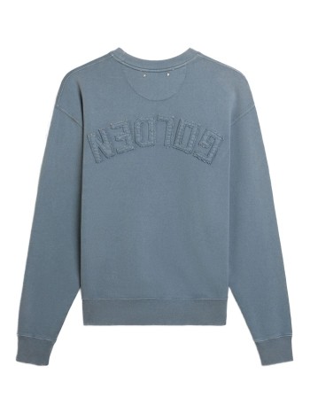 golden goose sudadera hombre boxi sweatshirt faded cotton fleece logo patch - gup01872p001772 50813 2