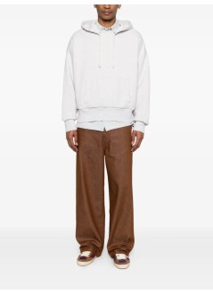 golden goose sweater manstar/ unisex relaxed hoodie/ double layer/ destroyed wash/  - gup02710p002411 60665