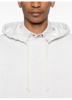 golden goose sweater manstar/ unisex relaxed hoodie/ double layer/ destroyed wash/  - gup02710p002411 60665