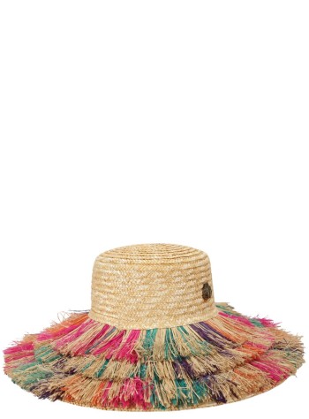 kurt geiger gorras mujer raffia wide brim hat - 5631069449 69