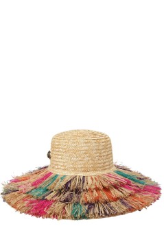 kurt geiger gorras mujer raffia wide brim hat - 5631069449 69