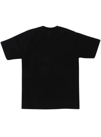 bape t-shirt manabc camo college tee m - 1l80110005 black x pink 2