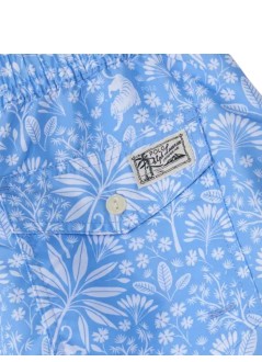 polo ralph lauren trunk manwoven-trunk-swim bottom - 710b14029001 blue tiger paradise