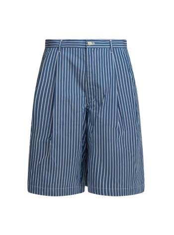 comme des garçons shirt short pant manmens pants woven - fqp506s26 blue stripe