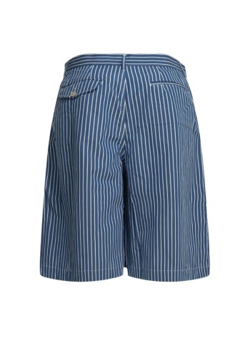 comme des garçons shirt short pant manmens pants woven - fqp506s26 blue stripe 2