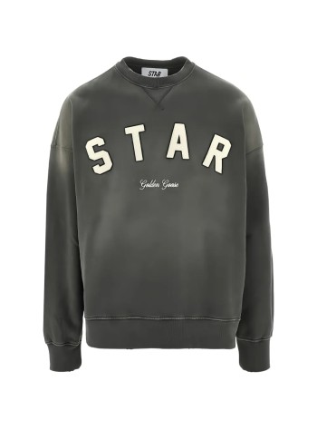 golden goose sudadera hombre star/ unisex boxi crewneck/ sunfaded wash/ star golden goos - gup02713p002417 60666