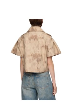 ganni camiseria mujer double cotton short sleeved jacket printed - a1010186 zzr