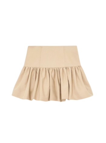 ganni skirt womandouble cotton mini skirt - a1090243 zzr