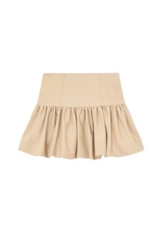 ganni falda mujer double cotton mini skirt - a1090243 zzr