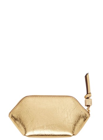 ganni clutch womanbou coin purse crushed - b3010114 339 2