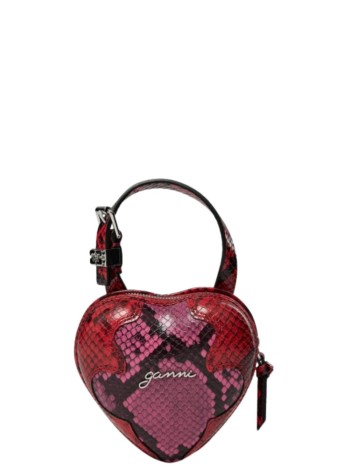 ganni crossbody womannano heart snake - b3010236 09z