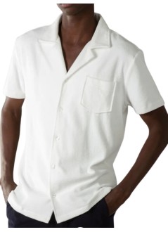 aurélien camiseria hombre terry resort blouse shortsleeve - 020230902080002 white