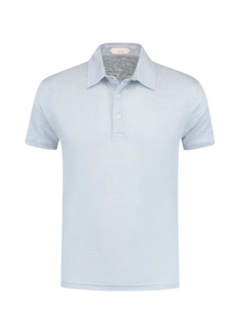 aurélien polo manlinen polo shirt - 020230902060000 light blue