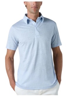 aurélien polo hombre linen polo shirt - 020230902060000 light blue