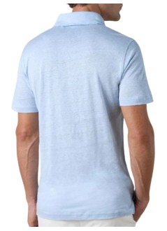aurélien polo hombre linen polo shirt - 020230902060000 light blue