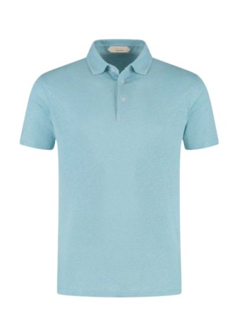 aurélien polo manlinen polo shirt - 020230902060000 blue turquoise
