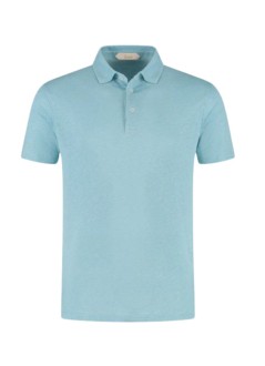 aurélien polo manlinen polo shirt - 020230902060000 blue turquoise