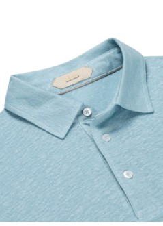 aurélien polo manlinen polo shirt - 020230902060000 blue turquoise