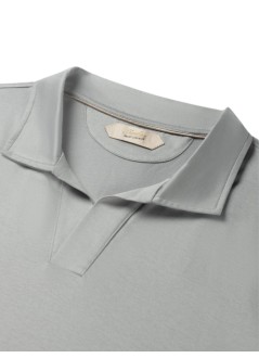 aurélien polo hombre cotton buttonless polo - 020230902160001 light grey