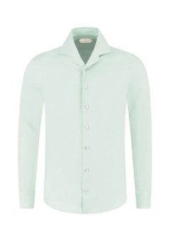 aurélien camiseria hombre linen seaside shirt - 020230602060001 light aqua