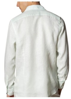 aurélien camiseria hombre linen seaside shirt - 020230602060001 light aqua
