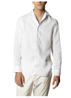 aurélien shirt manlinen seaside popover shirt - 020250602060000 white