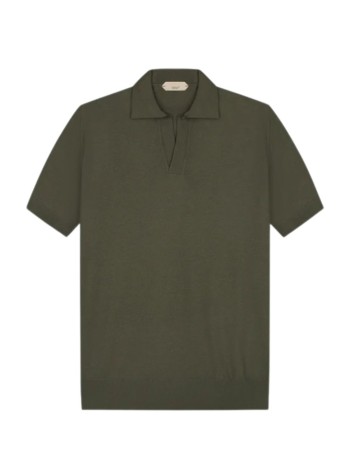 aurélien polo manbuttonless polo shortsleeve - 060230802140000 olive