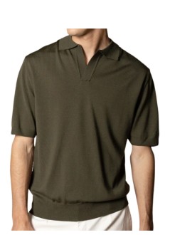aurélien polo hombre buttonless polo shortsleeve - 060230802140000 olive