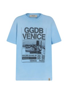 golden goose t-shirt manjourney m's t-shirt regular dyed gauze cotton jersey fading - gmp01220p002368 50977