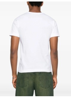 comme des garçons play camiseta hombre logo print black heart - axt348051 white black