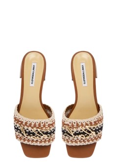 karl lagerfeld sandal womanpetalo ii crochet signia slide - kl80701c k12